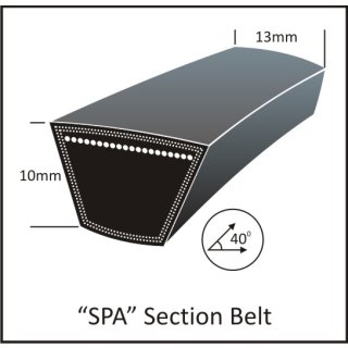 Keilriemen SPA 1382 LW / AV 13 / 12,5 x 1400 LA Hochleistungs-Schmalkeilriemen