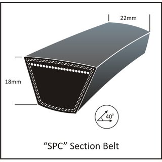 Keilriemen SPC 2800 Lw Hochleistungs-Schmalkeilriemen